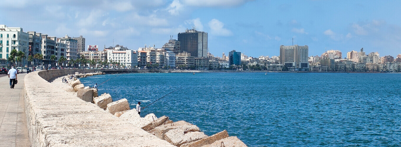 A-very-beautiful-picture-of-the-city-of-Alexandria Egypt in December